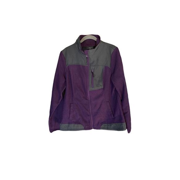 CB Sports women’s purple and gray full zip activewear jacket, size XL - Picture 1 of 5